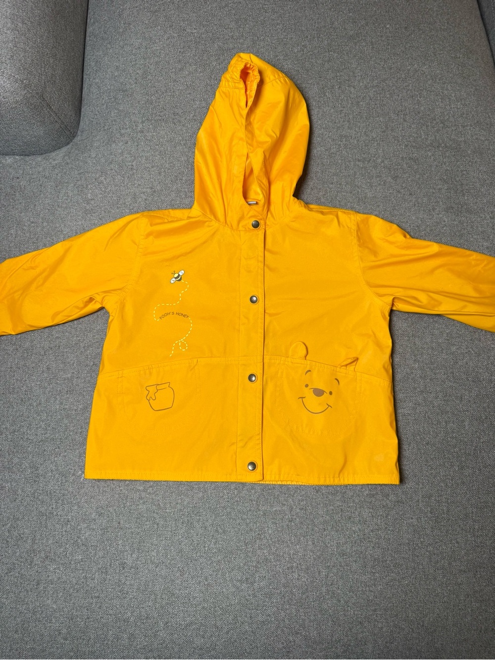 Disney Winnie the Pooh Yellow Hooded Rain Jacket – 24 Months